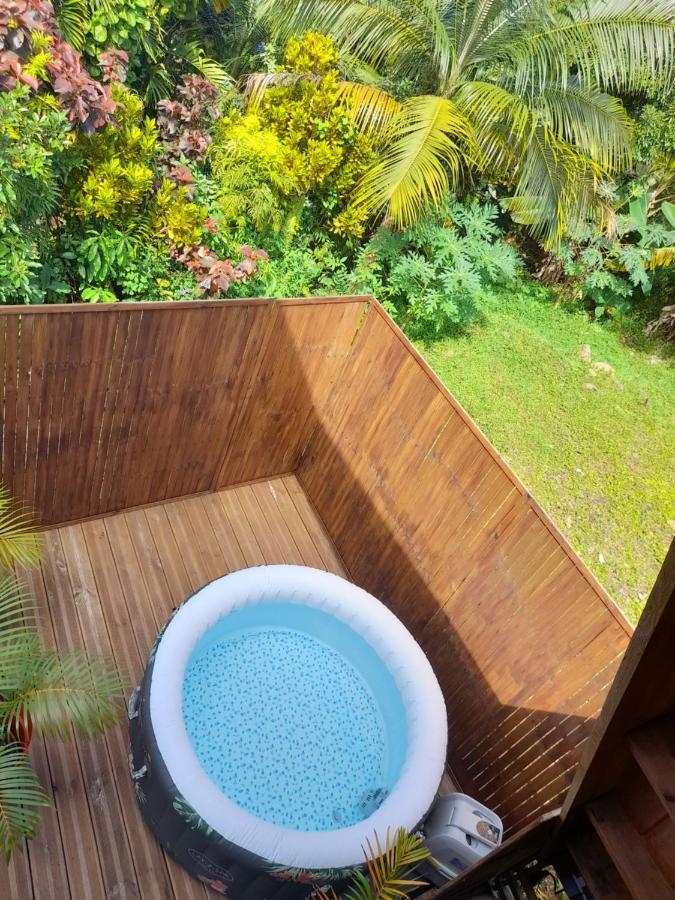Charmant Chalet Avec Jacuzzi, L'Ile O Vert Saint Philippe Bagian luar foto